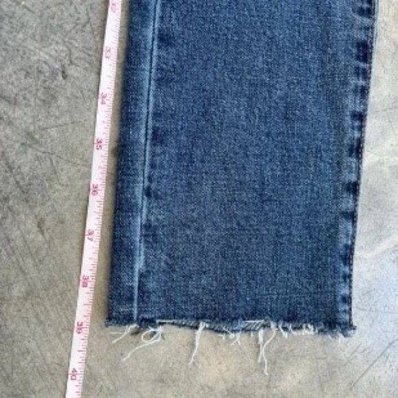 ✨2X HP✨NWT Sam Edelman Stiletto High Rise Straight Raw Edge Hem Jeans - Size 4 - Picture 12 of 13